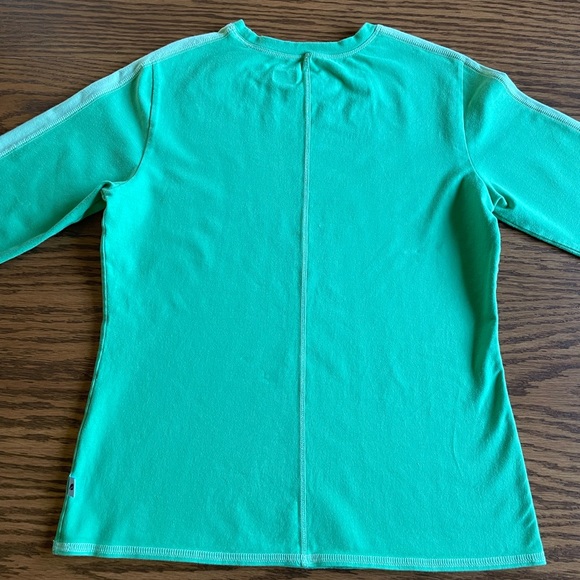L.L. Bean Green Pima Cotton Crew Neck Top Size XS - Picture 7 of 10